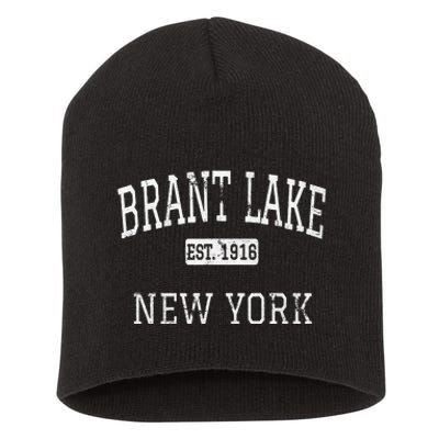 Brant Lake New York Ny Vintage Short Acrylic Beanie