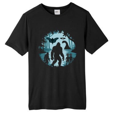 Bigfoot Loch Ness Monster Ufo And Aliens! Tall Fusion ChromaSoft Performance T-Shirt