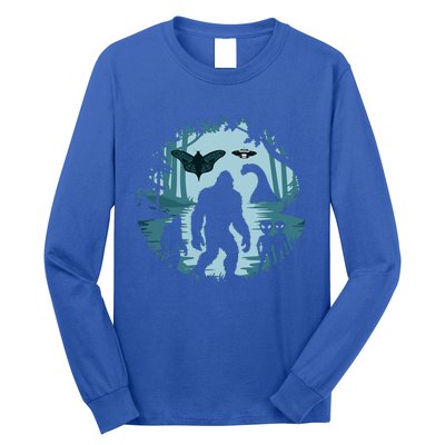 Bigfoot Loch Ness Monster Ufo And Aliens! Long Sleeve Shirt