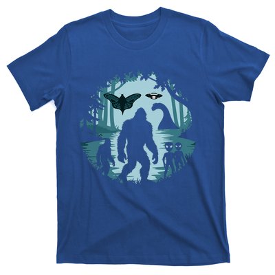 Bigfoot Loch Ness Monster Ufo And Aliens! T-Shirt