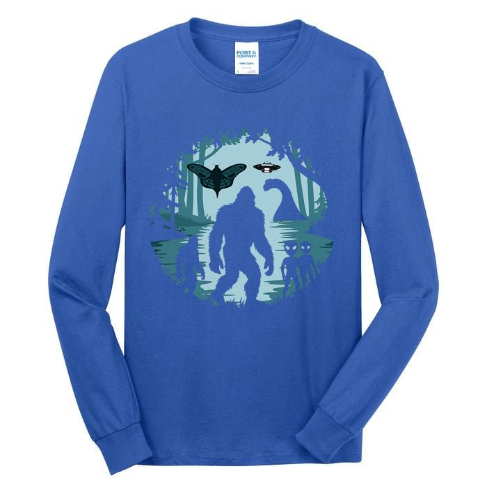 Bigfoot Loch Ness Monster Ufo And Aliens! Tall Long Sleeve T-Shirt