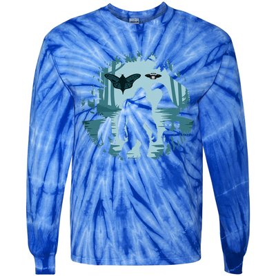 Bigfoot Loch Ness Monster Ufo And Aliens! Tie-Dye Long Sleeve Shirt