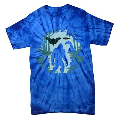 Bigfoot Loch Ness Monster Ufo And Aliens! Tie-Dye T-Shirt