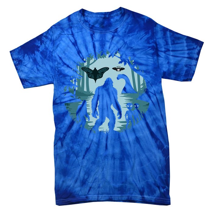 Bigfoot Loch Ness Monster Ufo And Aliens! Tie-Dye T-Shirt