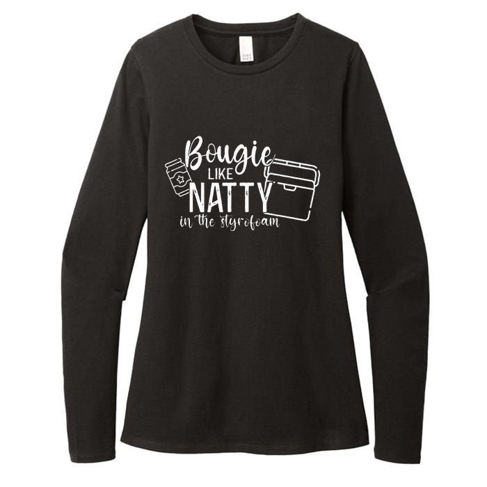 Bougie Like Natty In The Styrofoam Dad Bod Beer Humor Womens CVC Long Sleeve Shirt