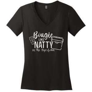 Bougie Like Natty In The Styrofoam Dad Bod Beer Humor Women's V-Neck T-Shirt