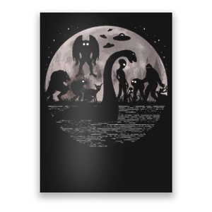 Bigfoot Loch Ness Monster Mothman And Aliens Poster