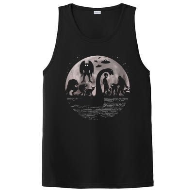 Bigfoot Loch Ness Monster Mothman And Aliens PosiCharge Competitor Tank