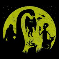 Bigfoot Loch Ness Monster And Mothman Ufos Chupacabra Alien Cooling Performance Long Sleeve Crew