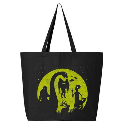 Bigfoot Loch Ness Monster And Mothman Ufos Chupacabra Alien 25L Jumbo Tote