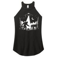 Bigfoot Loch Ness Monster & Ufo Alien Spaceship Women's Perfect Tri Rocker Tank