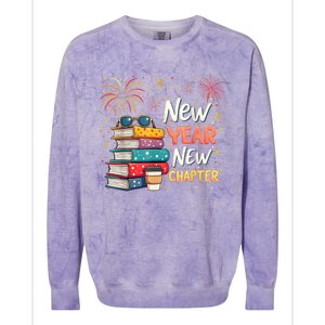 Book Lover New Year New Chapter Happy New Year 2025 Colorblast Crewneck Sweatshirt