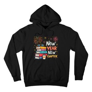 Book Lover New Year New Chapter Happy New Year 2025 Hoodie