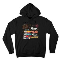 Book Lover New Year New Chapter Happy New Year 2025 Hoodie