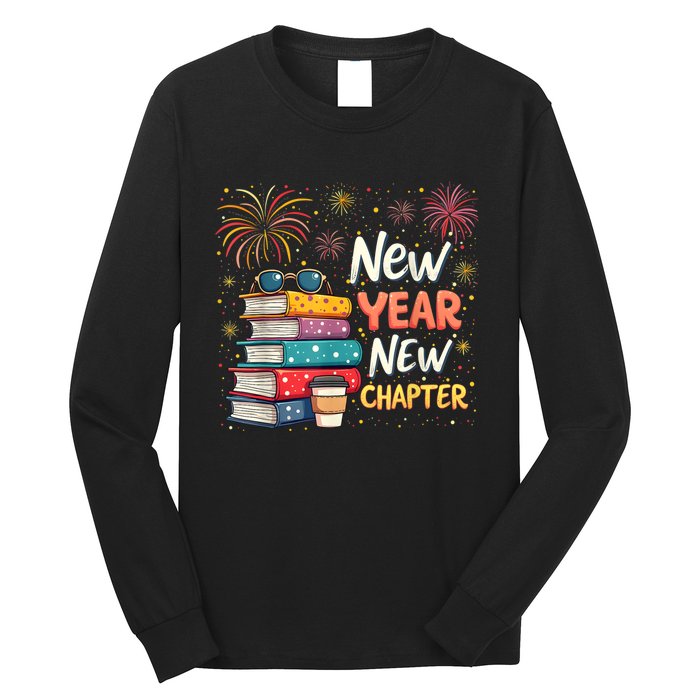 Book Lover New Year New Chapter Happy New Year 2025 Long Sleeve Shirt