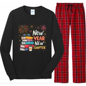 Book Lover New Year New Chapter Happy New Year 2025 Long Sleeve Pajama Set