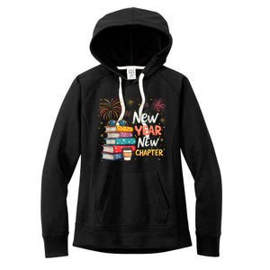 Book Lover New Year New Chapter Happy New Year 2025 Women's Fleece Hoodie