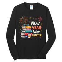 Book Lover New Year New Chapter Happy New Year 2025 Tall Long Sleeve T-Shirt