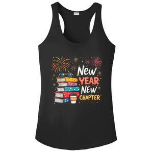 Book Lover New Year New Chapter Happy New Year 2025 Ladies PosiCharge Competitor Racerback Tank