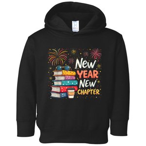 Book Lover New Year New Chapter Happy New Year 2025 Toddler Hoodie