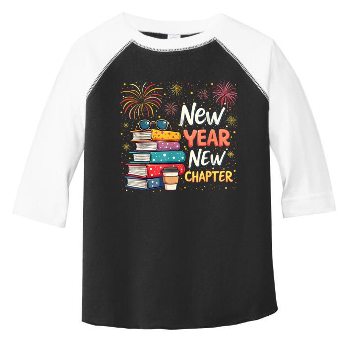 Book Lover New Year New Chapter Happy New Year 2025 Toddler Fine Jersey T-Shirt