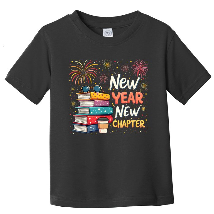 Book Lover New Year New Chapter Happy New Year 2025 Toddler T-Shirt