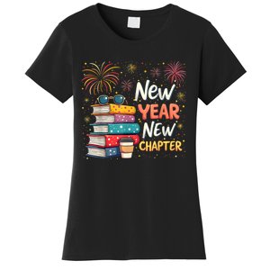 Book Lover New Year New Chapter Happy New Year 2025 Women's T-Shirt