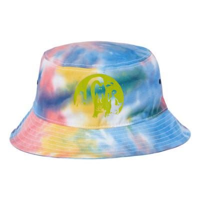 Bigfoot Loch Ness Monster And Mothman Ufos Chupacabra Alien Tie Dye Newport Bucket Hat