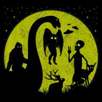 Bigfoot Loch Ness Monster And Mothman Ufos Chupacabra Alien Cooling Performance Crew T-Shirt