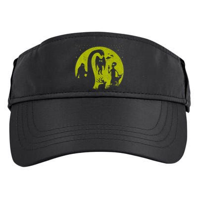 Bigfoot Loch Ness Monster And Mothman Ufos Chupacabra Alien Adult Drive Performance Visor