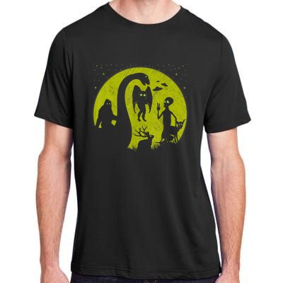 Bigfoot Loch Ness Monster And Mothman Ufos Chupacabra Alien Adult ChromaSoft Performance T-Shirt