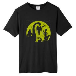 Bigfoot Loch Ness Monster And Mothman Ufos Chupacabra Alien Tall Fusion ChromaSoft Performance T-Shirt