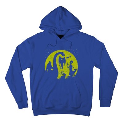 Bigfoot Loch Ness Monster And Mothman Ufos Chupacabra Alien Hoodie