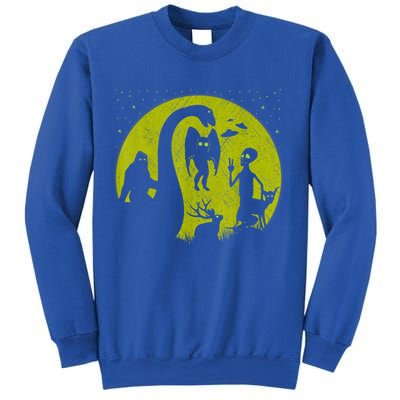 Bigfoot Loch Ness Monster And Mothman Ufos Chupacabra Alien Sweatshirt