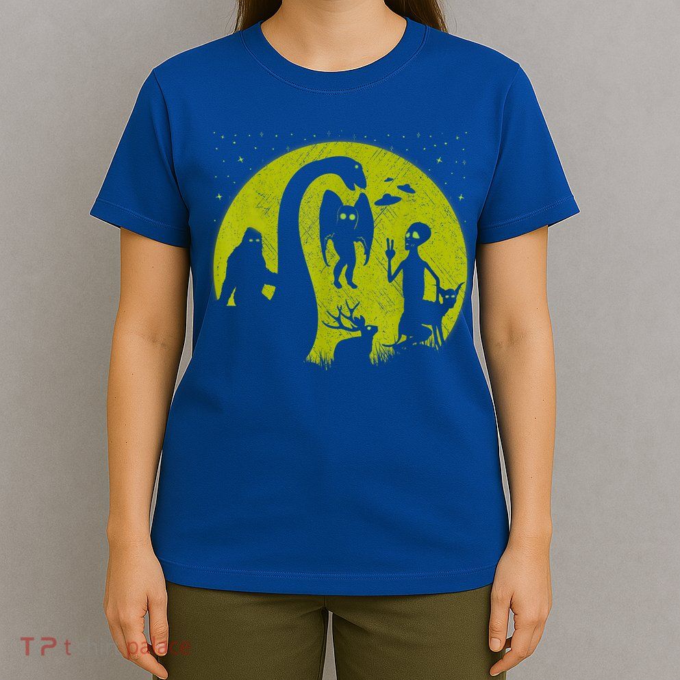 Bigfoot Loch Ness Monster And Mothman Ufos Chupacabra Alien T-Shirt