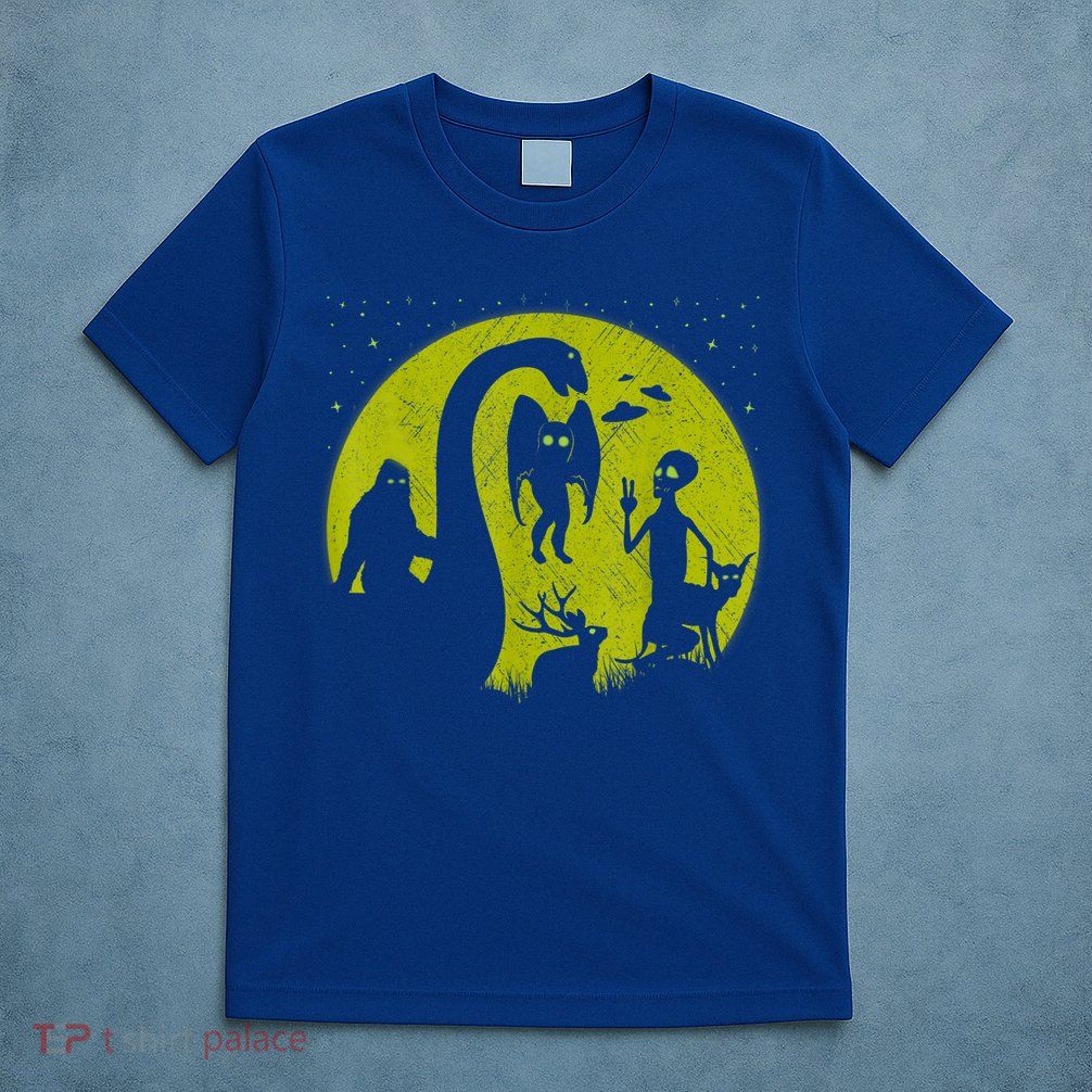 Bigfoot Loch Ness Monster And Mothman Ufos Chupacabra Alien T-Shirt