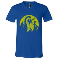 Bigfoot Loch Ness Monster And Mothman Ufos Chupacabra Alien V-Neck T-Shirt