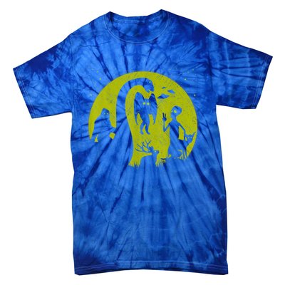 Bigfoot Loch Ness Monster And Mothman Ufos Chupacabra Alien Tie-Dye T-Shirt