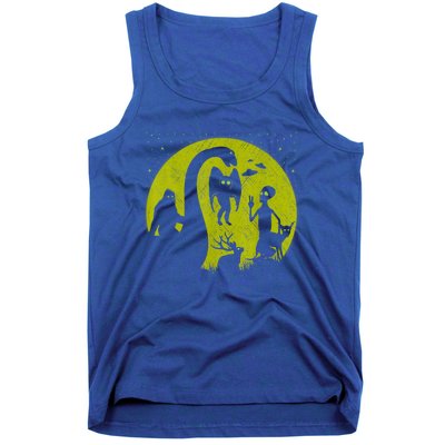 Bigfoot Loch Ness Monster And Mothman Ufos Chupacabra Alien Tank Top