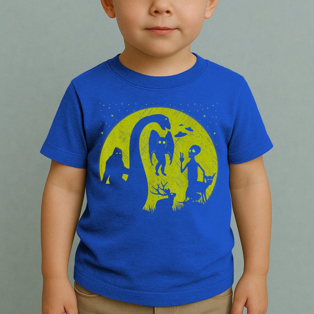 Bigfoot Loch Ness Monster And Mothman Ufos Chupacabra Alien Toddler T-Shirt