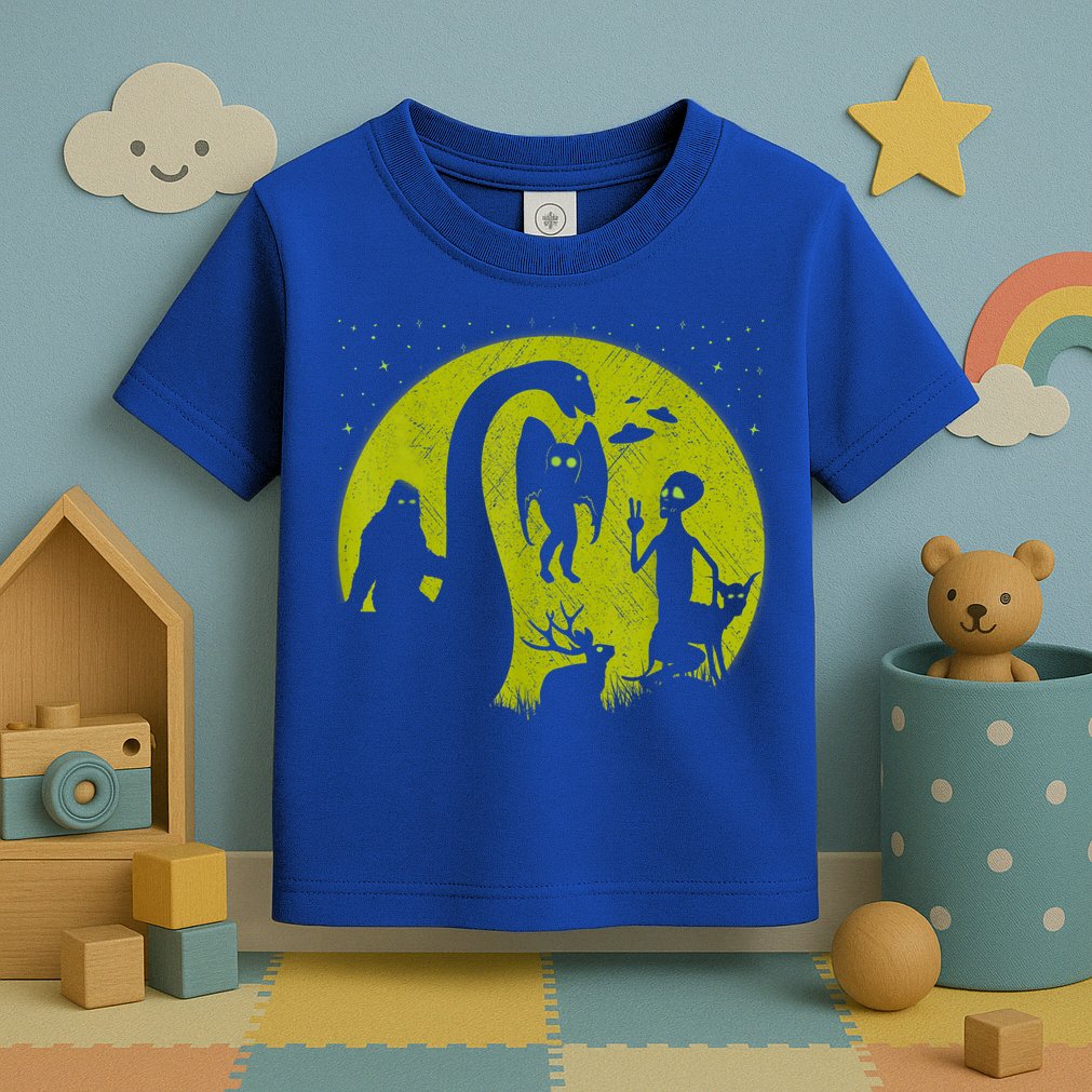 Bigfoot Loch Ness Monster And Mothman Ufos Chupacabra Alien Toddler T-Shirt