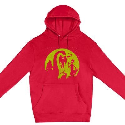 Bigfoot Loch Ness Monster And Mothman Ufos Chupacabra Alien Premium Pullover Hoodie