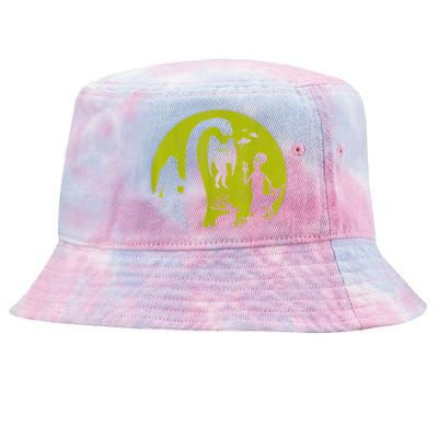 Bigfoot Loch Ness Monster And Mothman Ufos Chupacabra Alien Tie-Dyed Bucket Hat