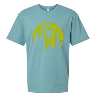 Bigfoot Loch Ness Monster And Mothman Ufos Chupacabra Alien Sueded Cloud Jersey T-Shirt