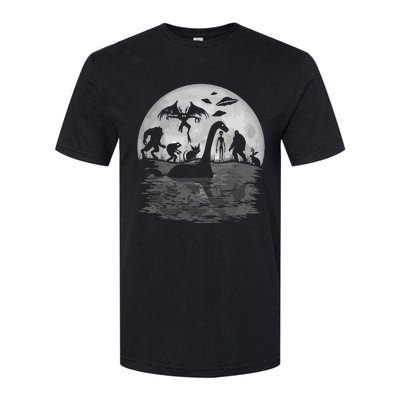 Bigfoot Loch Ness Monster Mothman And Aliens Funny Cryptid Softstyle® CVC T-Shirt