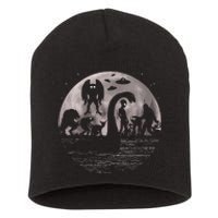 Bigfoot Loch Ness Monster Mothman And Aliens! Funny Cryptid Short Acrylic Beanie