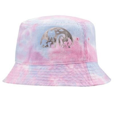 Bigfoot Loch Ness Monster Mothman And Aliens! Funny Cryptid Tie-Dyed Bucket Hat