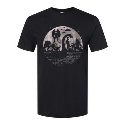 Bigfoot Loch Ness Monster Mothman And Aliens! Funny Cryptid Softstyle CVC T-Shirt