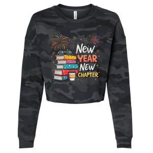 Book Lover New Year New Chapter Cropped Pullover Crew