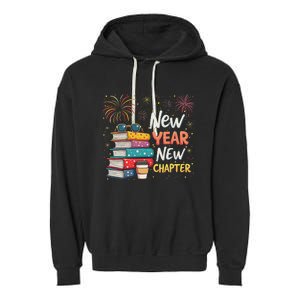 Book Lover New Year New Chapter Garment-Dyed Fleece Hoodie